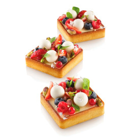 TARTE RING SQUARE 80x80 MM H20 MM Набор форм из пластика