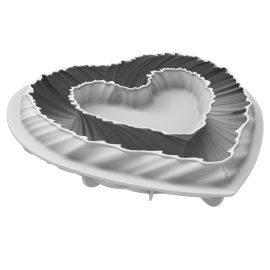 HEARTBEAT Силіконова форма 250 x 220 h 52 мм - 3