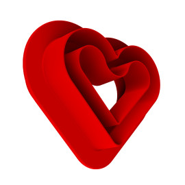 LEVEL HEARTS 35 Форма силиконовая - 4