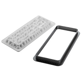 KIT TARTE RING BUBBLE 265x105 MM Форма силіконова 250x85х20 мм + 1 кільце (265x105х20 мм) - 1 форма