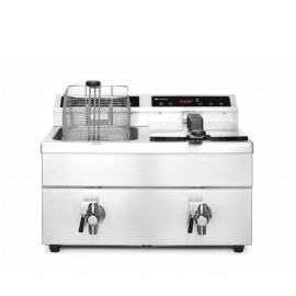 Фритюрница индукционная Kitchen Line - двойная 580x485x(H)406 Hendi (215029) - 2