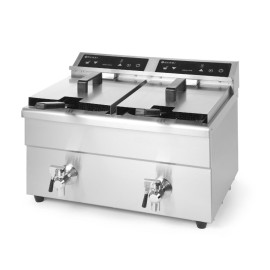 Фритюрница индукционная Kitchen Line - двойная 580x485x(H)406 Hendi (215029)