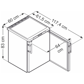Морозильный шкаф Liebherr GGUesf 1405 (встраиваемый) - 4