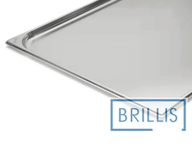 Гастроємність Brillis н/ж сталь GN 2/1-20 мм (650x530x20мм) - 2