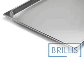 Гастроємність Brillis н/ж сталь GN 2/1-40 мм (650x530x40мм) - 2