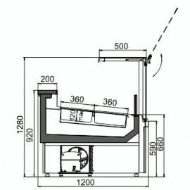 Витрина для мягкого мороженого Технохолод ВХН(Д)-"Миссури" ICE CREAM-1,9 - 2
